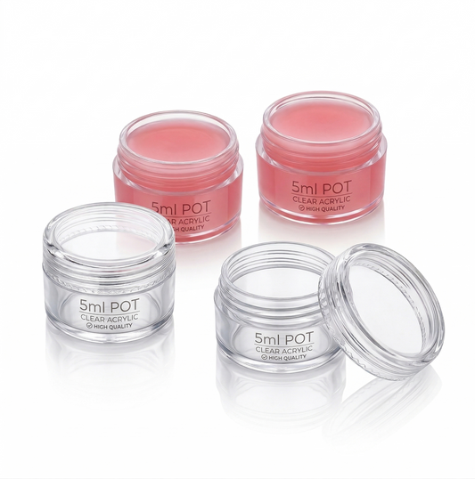 doorzichtige acryl cosmeticapotjes