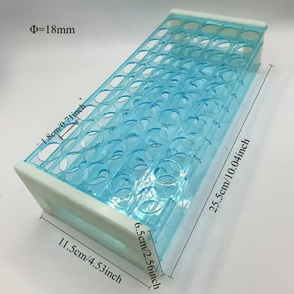 Buisrek 3-laags met afmetingen 25,5 × 11,5 × 6,5 cm – 50 gaten Ø18 mm