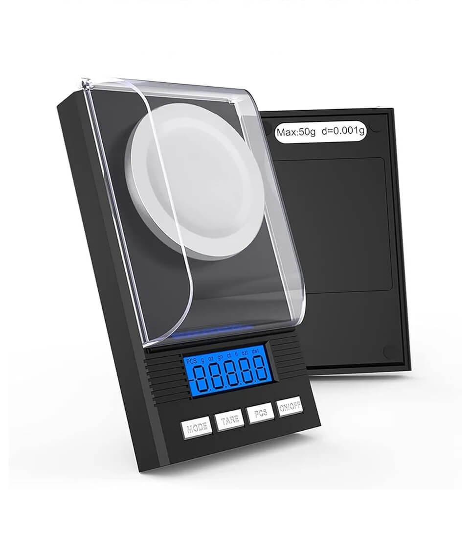Digitaal weegschaaltje 50g x 0.001g