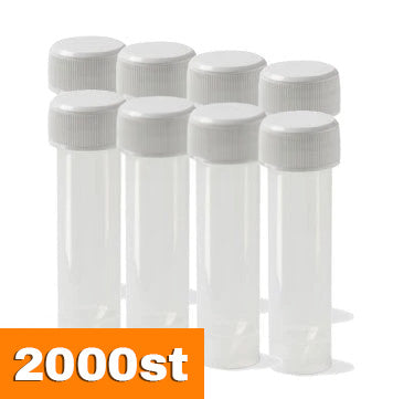 Lege buisjes met schroefdop 5 ml - 2000 st