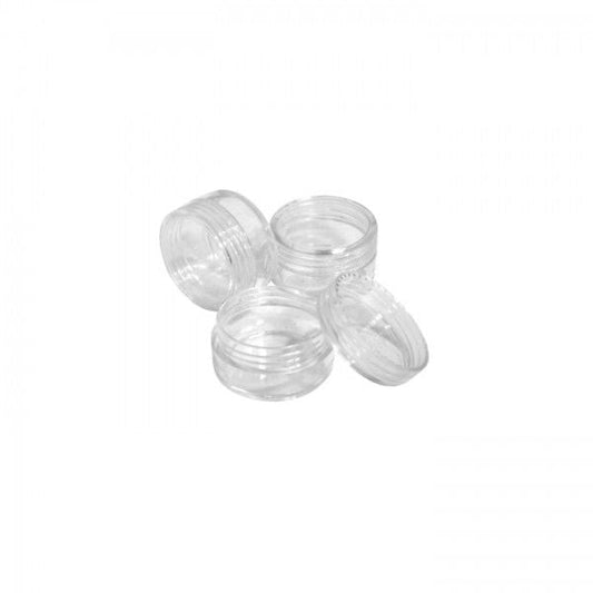 Plastic potje met schroefdeksel 5 ml transparant